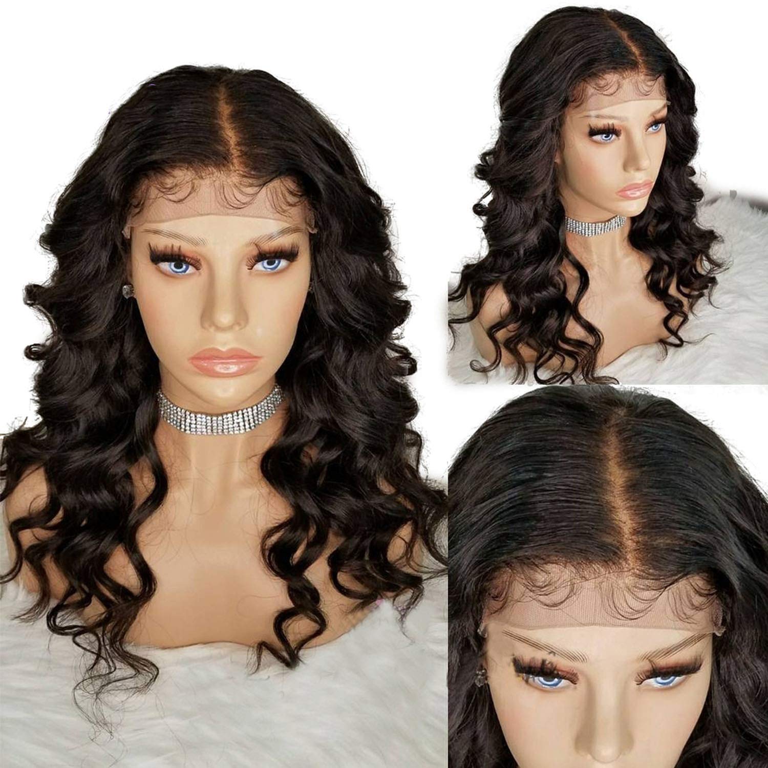 Amazon Com 54 5 Silk Base Full Lace Human Hair Wigs With Baby