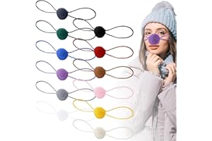 JaGely 12 Pcs Winter Nose Warmer Knitted Comfort Nose Cover for Women Men Outdoor Activities Cold Protection, Multicolor