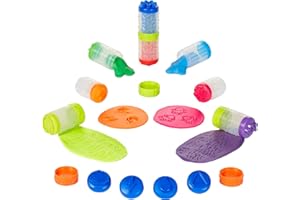 Wonder Factory Never Dry Mega Lot de 8 tubes de 59 ml de pâte à modeler colorée, non sèche, sans gluten et sans odeur, jeux c