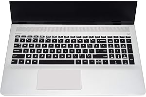 Keyboard Cover Skin Compatible HP Envy x360 15-DS1077NR 15M-DS0011DX,HP Pavilion 15-BS 15-BW 15-CC 15-CB 15-CD,HP 15 Laptop 1