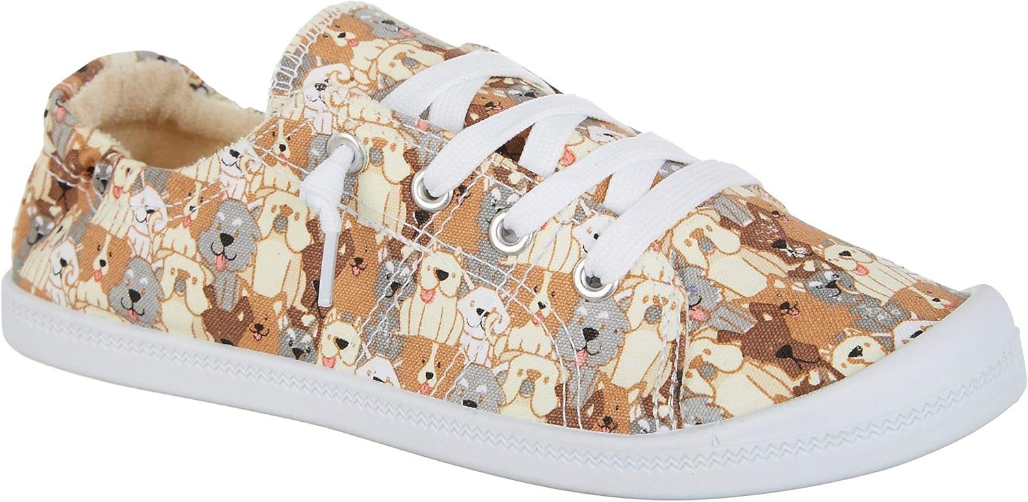 Dept 222 Womens Jessie Canvas Shoes 6 Tan