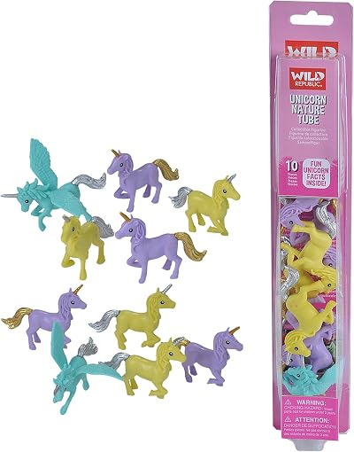 Wild Republic 23235 Unicorns Playset Nature Tube 10 Pieces Multi