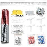 GUETNEU Terminal Block Kit, Rail Type Voltage Terminal, Gray &amp; Red | GUETNEU Terminal Block Kit, Rail Type Voltage Terminal, Rail Combined Terminal Block