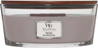 WoodWick Ellipse Scented Candle Fireside Crackling Wick 50 Hr Burn