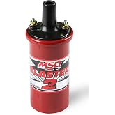 MSD 8203 Ignition Coil Blaster 2 Series (w/ballast resistor), Red, stock style ignition