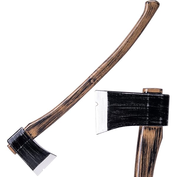 Rubber Johnnies Hand-Painted Bloody Woodcutter Axe Prop - 79cm Halloween