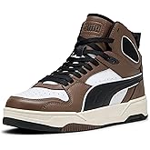 PUMA Mens Rebound Break Mid Lace Up Sneakers Shoes Casual - Grey
