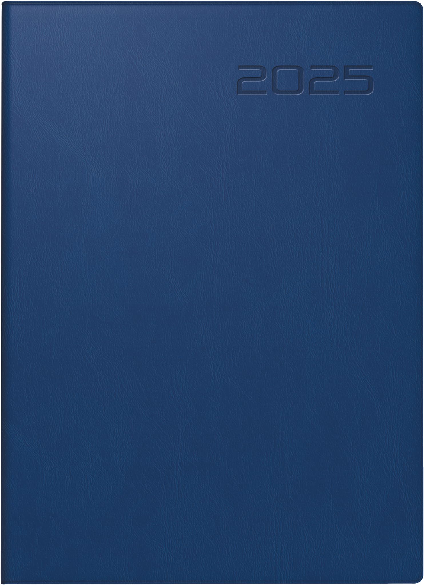 rido/idé Pocket Diary Model Technik III (2025), 1 Page = 1 Day, A6, 384 Pages, Faux Leather Cover, Dark Blue