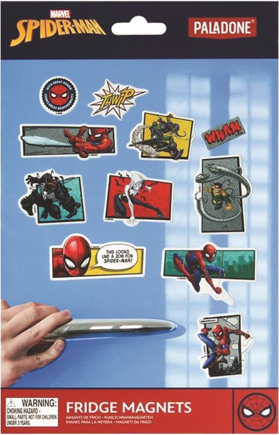 Spiderman Officially Licensed Fridge Magnets, Gamer and Comic Series Fan Decoration and Gift, Marvel Kitchen and Classroom Accessory for Boys and Girls, 26