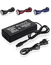 Kuyal 42V 2A caricabatterie per due ruote elettrico monociclo REVOE, Nilox, Cool&Fun Scooter alimentatore adattatore utilizzato per caricare 36 batteria agli ioni di litio da V