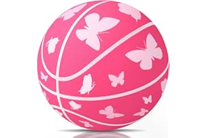 CHAMPHOX Basketball Size 5 for Girls Pink, Kids 27.5 Basketball Teen Youth Basketballs Girls Basketball School Sports Indoor Outdoor Basketball Skill Practicing Birthday
