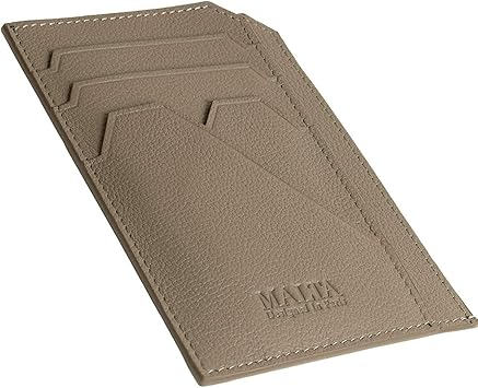 Amazon Malta 本革 スリム スマートウォレット メンズ カードホルダー ミニマリスト 日本製 カジュアル グレー Free 財布