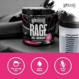 Warrior Rage Pre Workout Powder 392g 45 Servings Blazin Berry 300mg Caffeine view 4