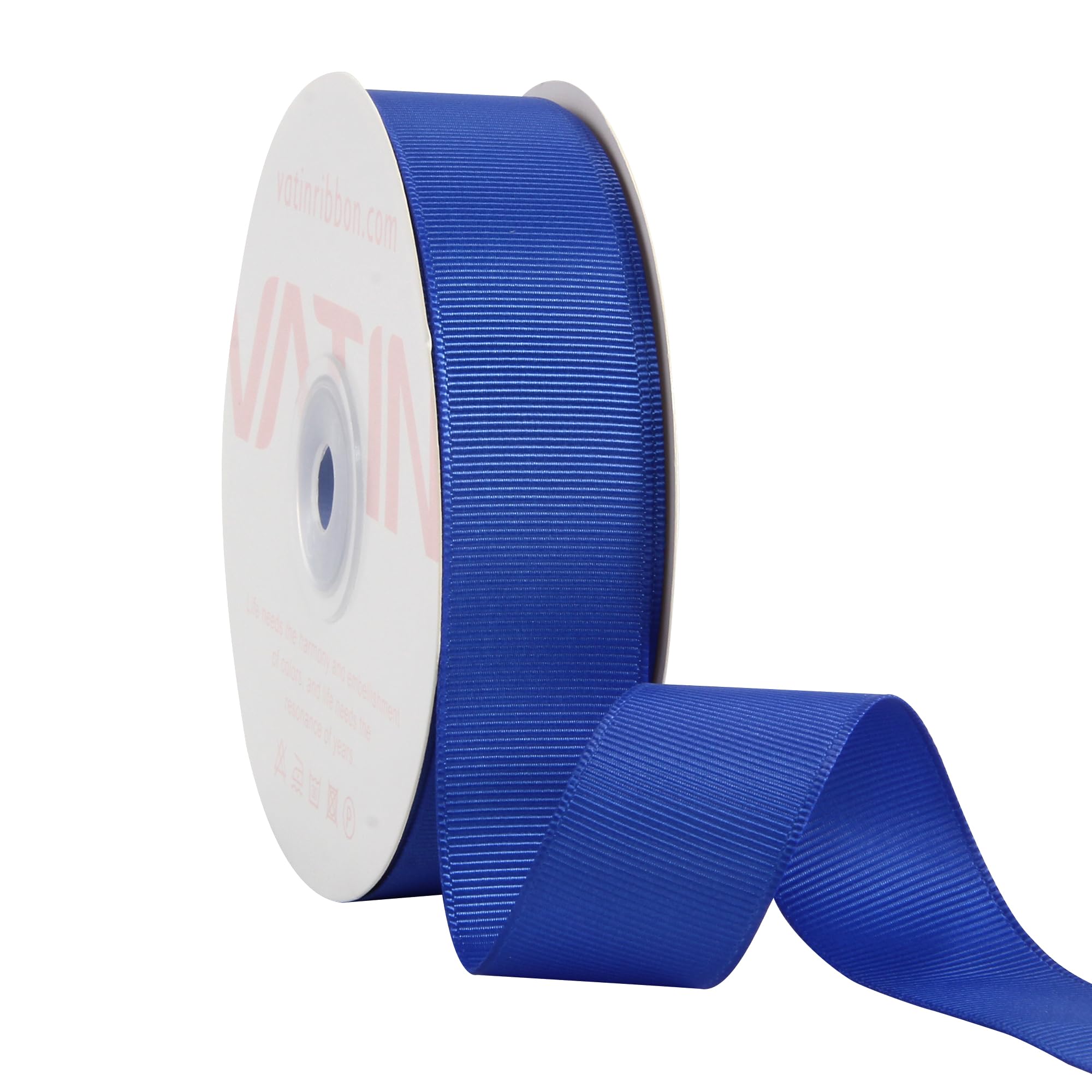 VATIN 25 mm Royal Blue Grosgrain Ribbon 23 Metres Perfect for Wedding Decor, Wreath, Baby Shower,Gift Package Wrapping and Other Projects