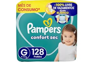 Fralda Pampers Confort Sec Tamanho G 128 Unidades