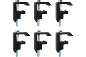 QYMOPAY QYMOPAY Track System Mounting Clamps, Truck Topper Clamps,for Toyota,Tacoma,Tundra Truck Bed Cover -6PCS Black
