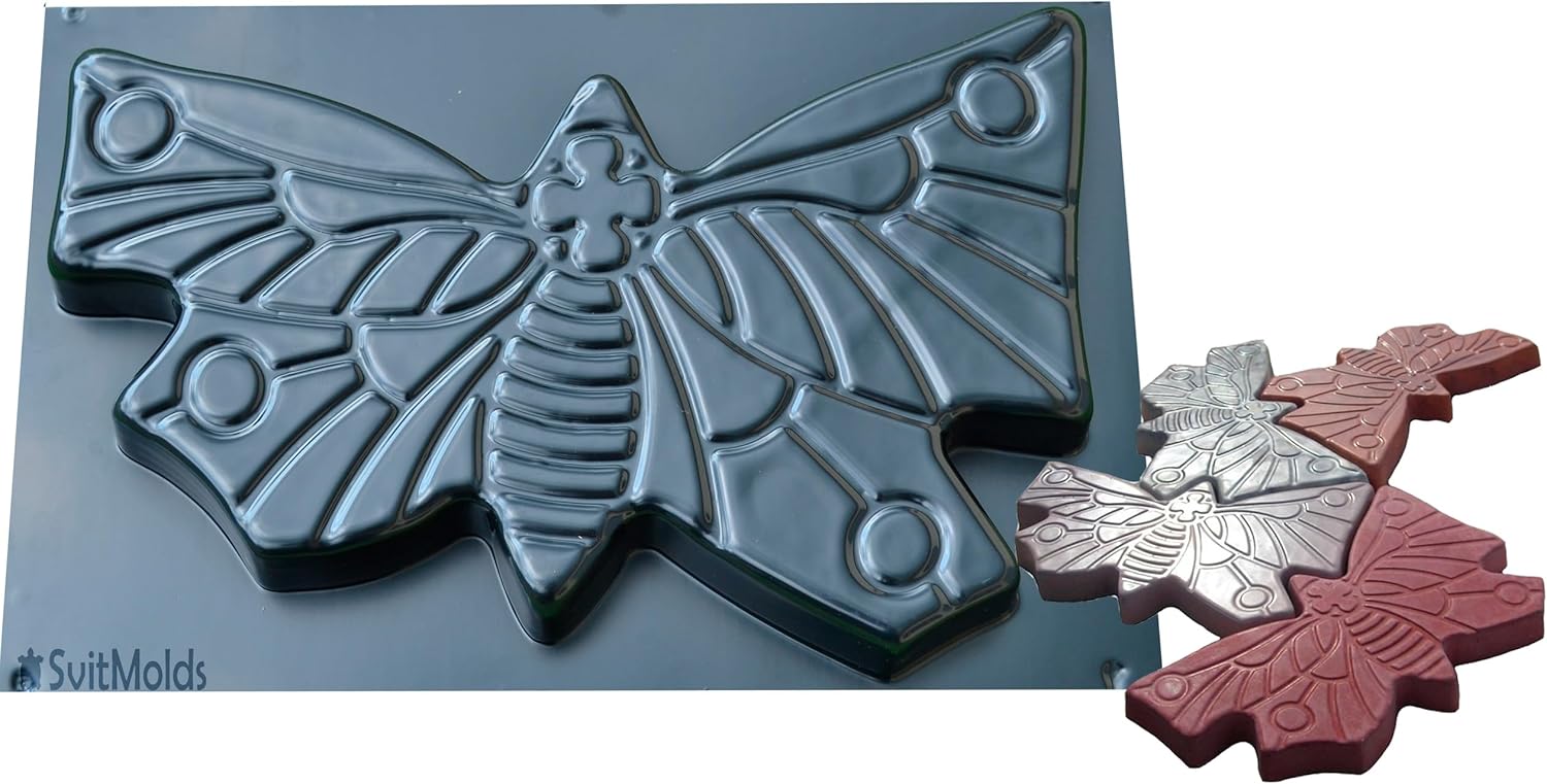 Hardscaping Materials - Concrete Mold DIY Butterfly Stepping Stone Mould Concrete Cement Mould ABS Moth Garden Path #S48