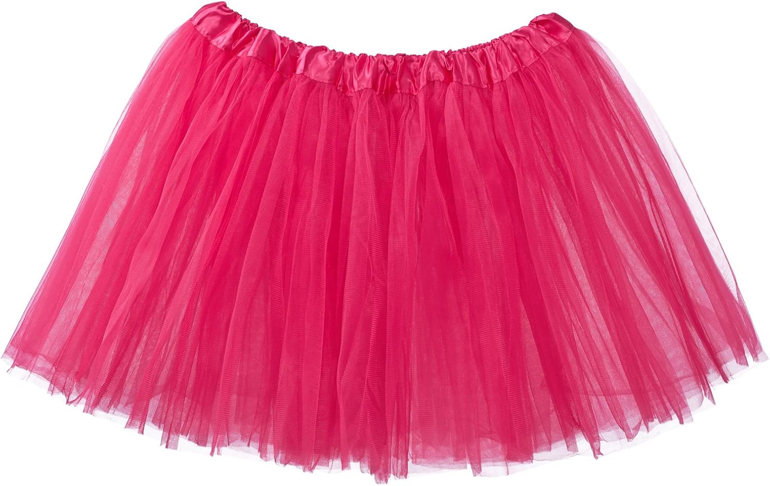 My Lello Adult Tutu Skirt, Classic Elastic 3 Layer Tulle Tutu for Women and Teens