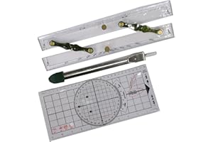 GaotKeut 3X Basic Navigation Set Measurement Tools Clear Scales High Performance Marine Fixed Points Divider Nautical, 30cm