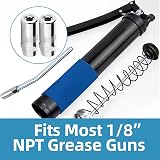 RFYTDCF 5 Pcs Milwaukee Grease Gun Tips 4.5cm Steel 1/8 NPT Couplers Replacement view 5