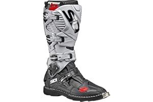 SiDI | Offroad Motorcycle Boots, Professional Motocross Boots for Men CROSSFIRE 3, Adjustable and Replaceable Buckles, Flex System, Hyper Extension Block