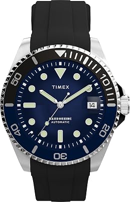 TW2Y51000 Harborside - Relógio automático com bracelete de silicone de 40 mm para homens