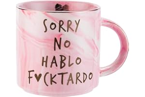 Hendson Gag Gifts for Women - Funny Sarcastic Novelty Gift for Friends, Coworkers, Boss, Employee, Adults - Birthday Mugs for Mom, Sister, BFF - Sorry No Hablo Fuctardo - 11.5oz Ceramic Cup