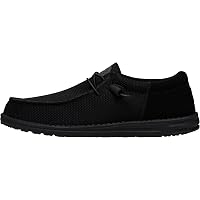 Amazon.com | HEYDUDE Wally Slip Stretch Canvas - Black/Black  display picture 2