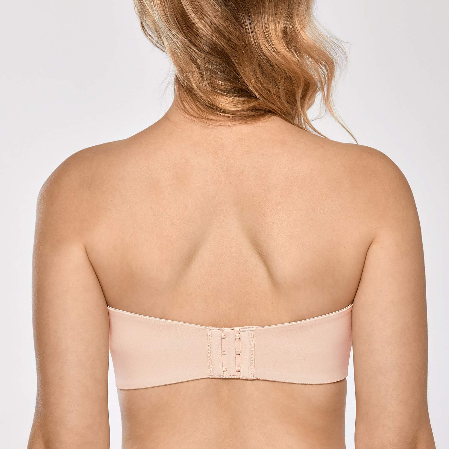 DELIMIRA Women's Non-Padded Underwire Minimizer Support Strapless Bra for Large Bust at  Women’s Clothing store