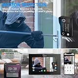 ANJIELO SMART 7'' Video Doorbell Intercom 1080P Camera RFID Fingerprint App view 7