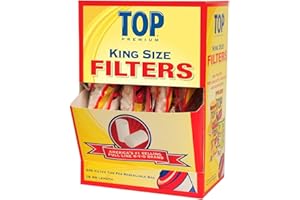 Top King Size 18 mm Filter Tips 200 Filters per Bag 16 Count