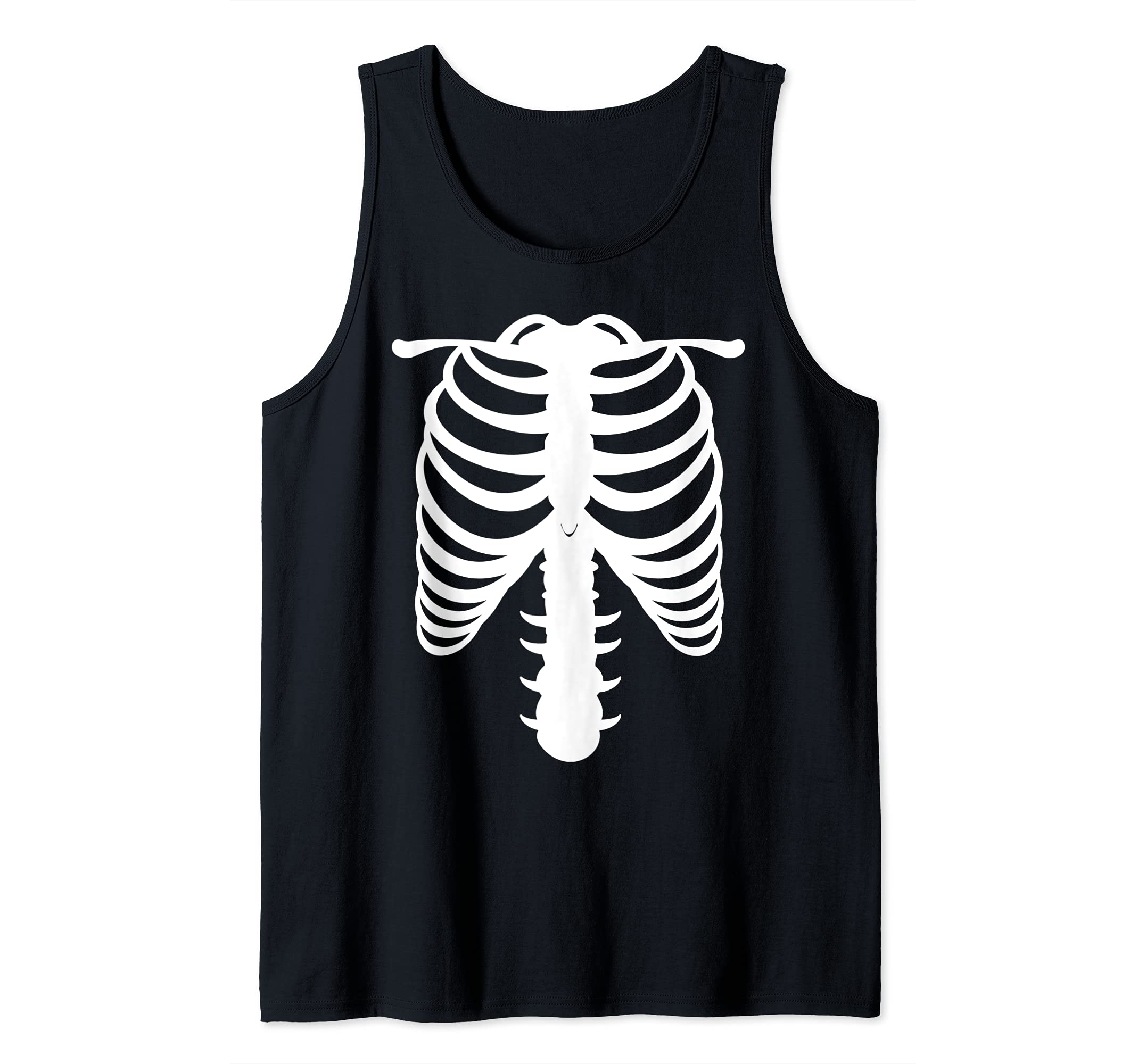 Halloween Skeleton Ribcage Costume Tank Top