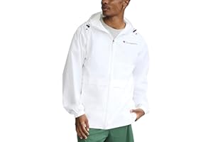 Champion mens Water-resistant Hooded Jacket, Zip-front Wind- and Water-resistant Hooded Jacket