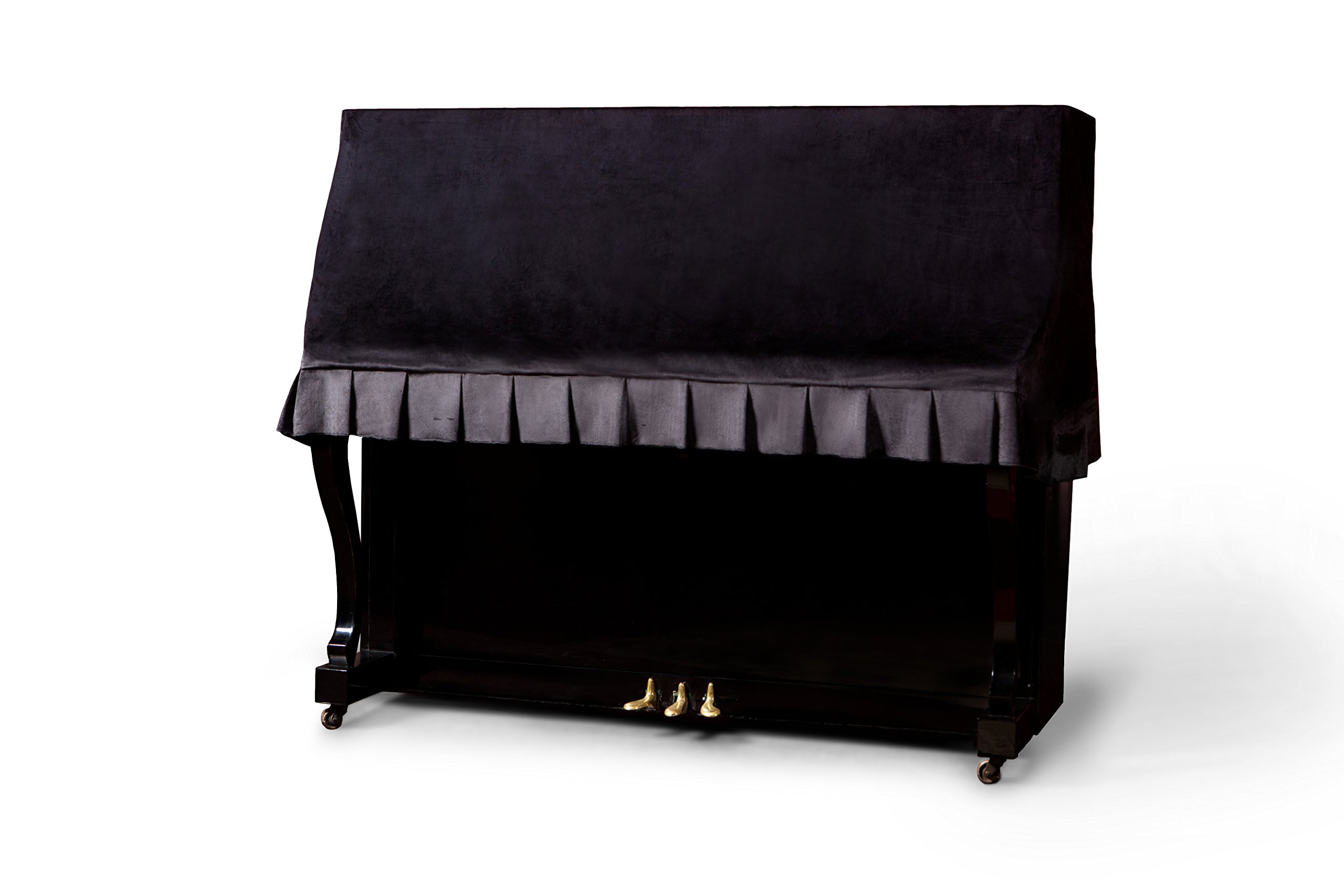 Clairevoire Classics: Premium Velvet Upright Piano Cover | Waterproof inner lining | Handcrafted with Luxury-grade Velvet | Fits standard sized upright pianos [Free Premium 88-key dust cover]