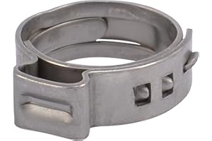 Sharkbite UC953A PEX Clamp Ring 1/2 Inch, Stainless Steel, Pack of 10