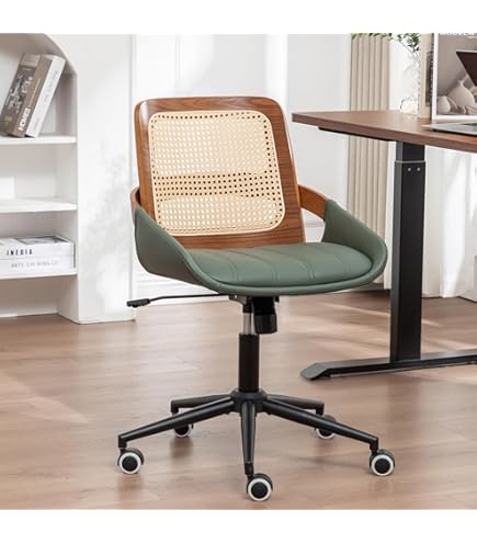 Amazon.com: Computer Chair, Japanese Rattan Computer Chair Retro