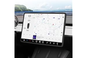 ernica Screen Silicone Protector for Tesla Model 3 2023 2017-2022,Model Y 2024 2020-2023,Interior Decor Accessories for Tesla Carbon Fiber Parttern