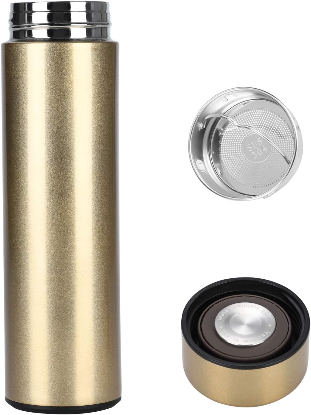 thermos flask with temperature gauge