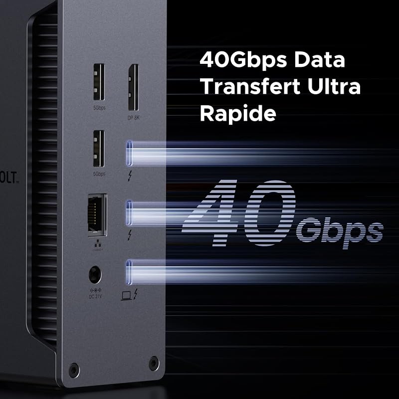 Revodok Max 213 Docking Station Thunderbolt 4 Double Écran Extension