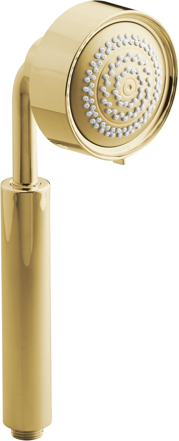 Kohler K978PGD Purist 1.75 gpm Multifunction Handshower, Vibrant Moderne Polished Gold Hand