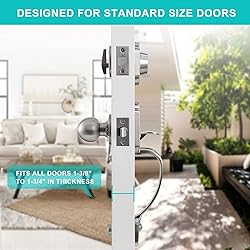 Natsukage Front Door Handle Front Door Lock Set