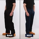 BKS Mens Combat Cargo Work Trousers 28-56 Knee Pad Pockets Black Navy view 6