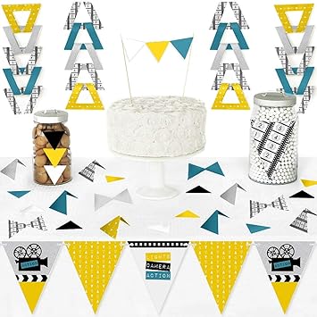 Amazon Com Big Dot Of Happiness Movie Diy Pennant Banner