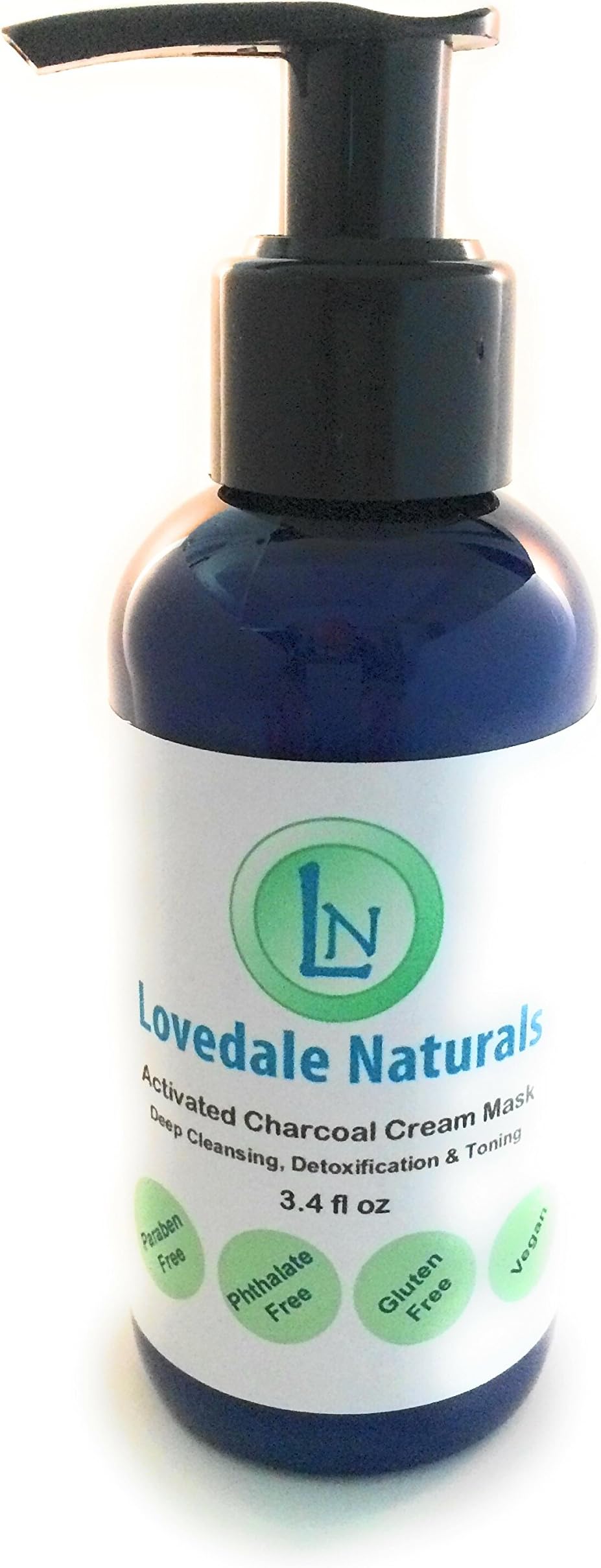 Lovedale Naturals Activated Charcoal Cream Mask for Deep Skin Cleaning and Detoxification, Pore minimizer, Black Head Remover
