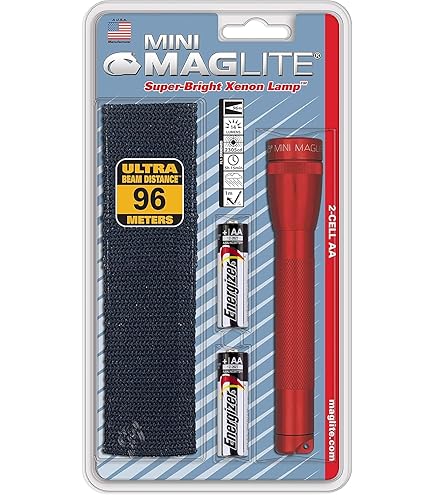 Maglite Mini LED 2-Cell AA Flashlight – High-Powered Compact LED