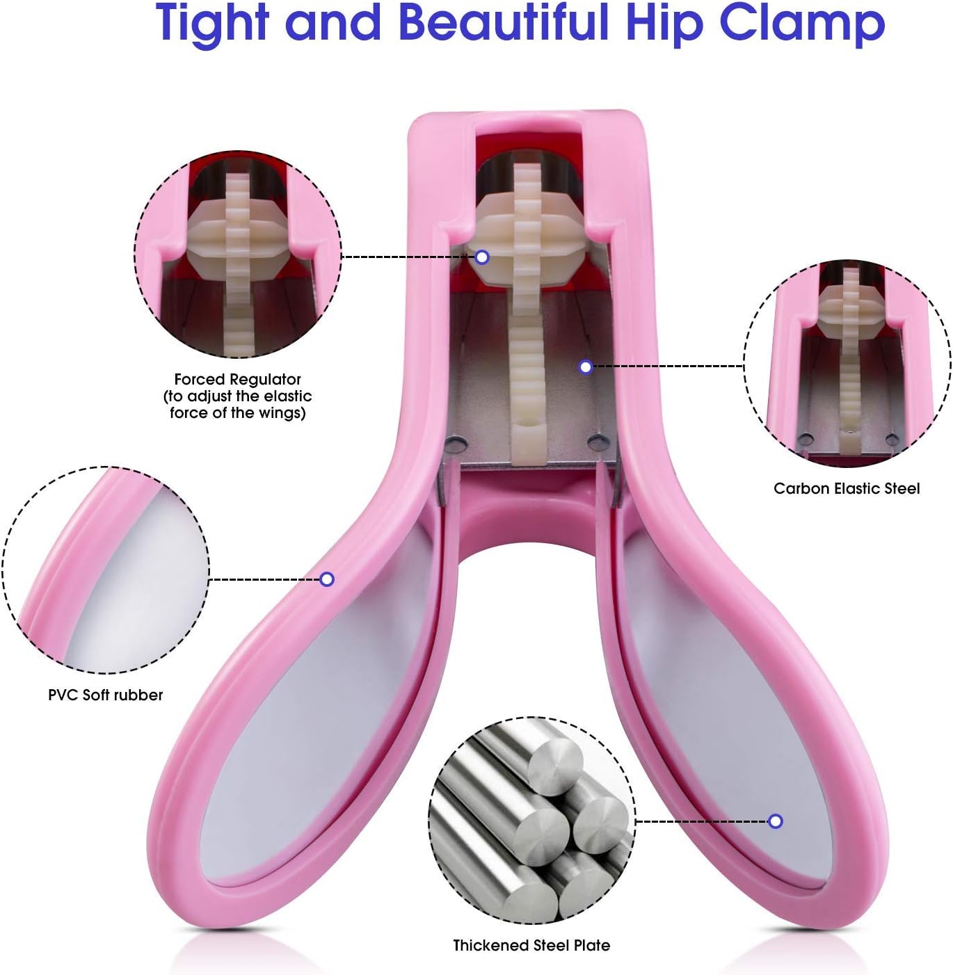 Kegel Exerciser, Hip Trainer ，Premium Pelvic Floor Muscle Medial Trainer Hip Trainer Buttocks Lifting Correction Beautiful Buttocks Bladder Control Device Yoga Body Shape Tools for Women (Pink): Sports & Outdoors