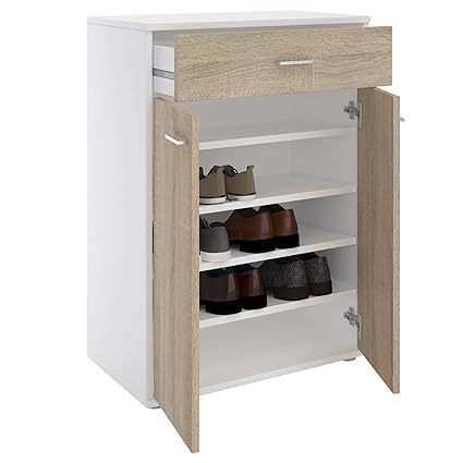 Schuhschrank Mit Schublade Weiß - Blogdejust