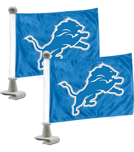 Detroit Tigers Car Flags 2-Pack - Official Mini Auto Flags For Game Day Spirit