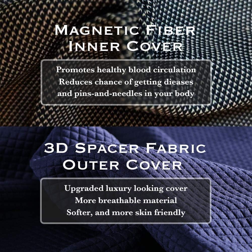 matvio Back Support Pillow for Office Chair - Ergonomic Posture Corrector Pure Memory Foam Lumbar Cushion - Perfect Backrest for Car, Desk, Recliner Chair and Any Seat: Home & Kitchen