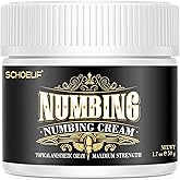 SCHOELIF Extra Strength Numbing Cream – Topical Anesthetic, Fast-Acting, Non-Greasy Formula, Child-Resistant Tube, 50g/1.7oz (Unscented)